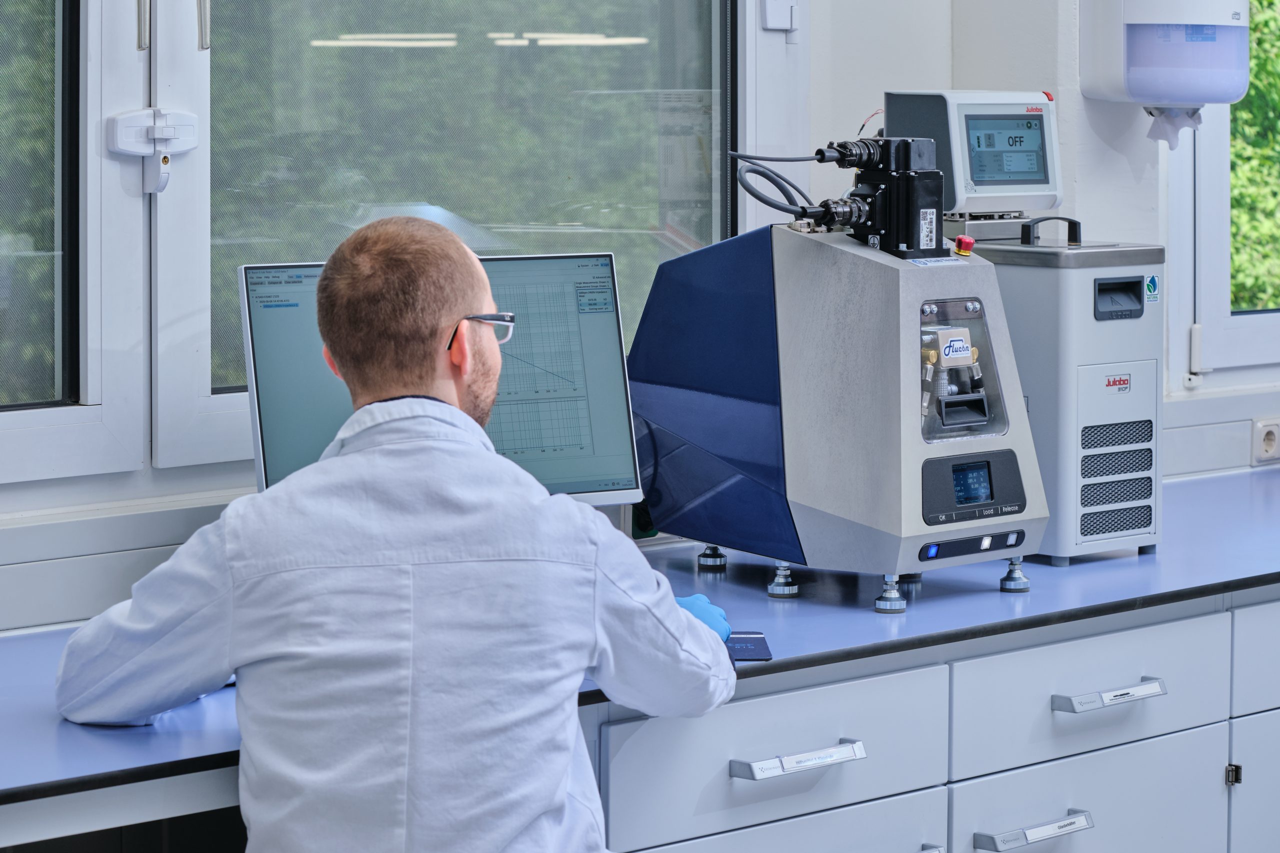Lagerimpedanz-Messung am VKA mit dem flucon E-Lub Tester