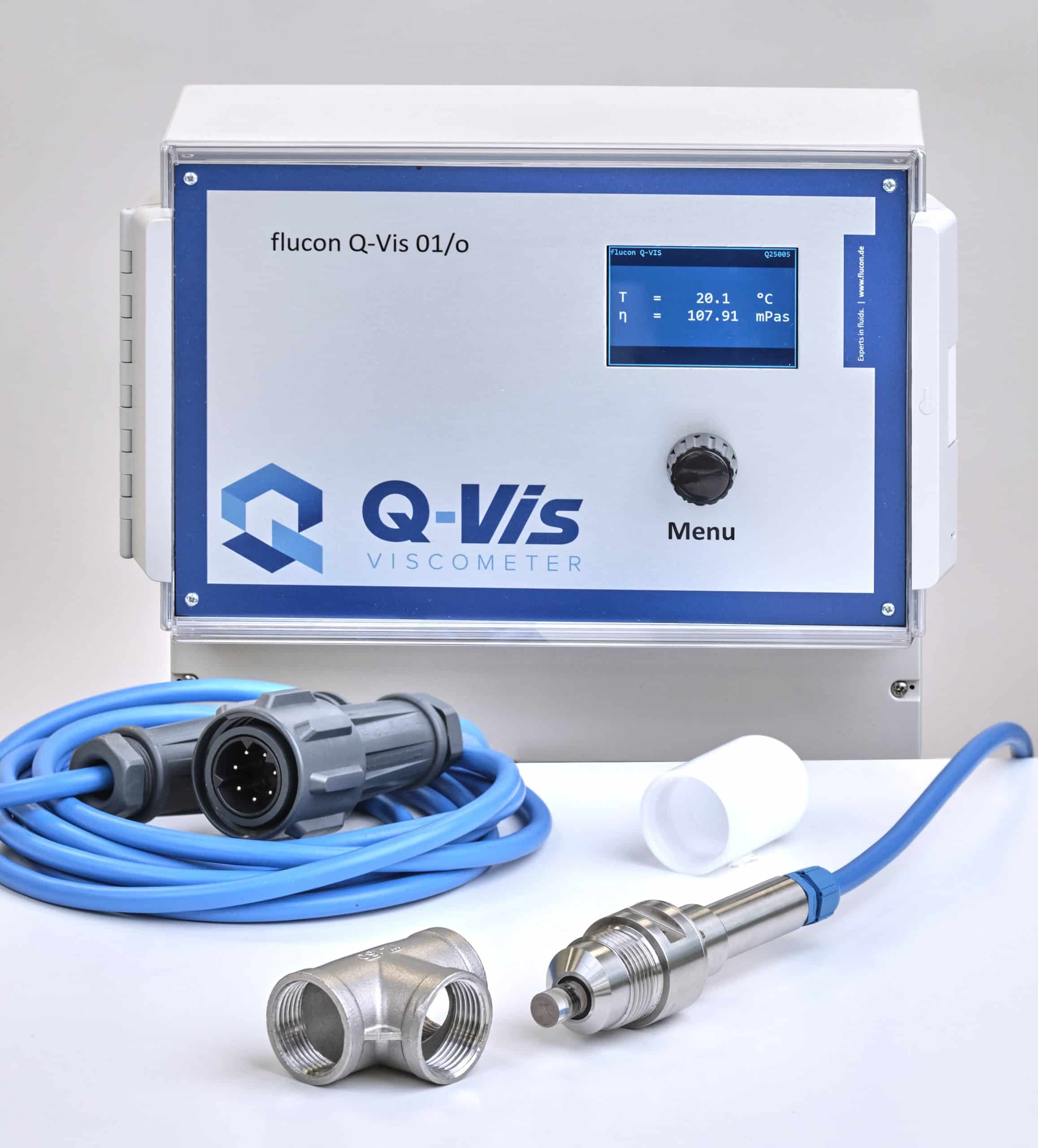 Blockschaltbild für das Prozessviskosimeter QVis